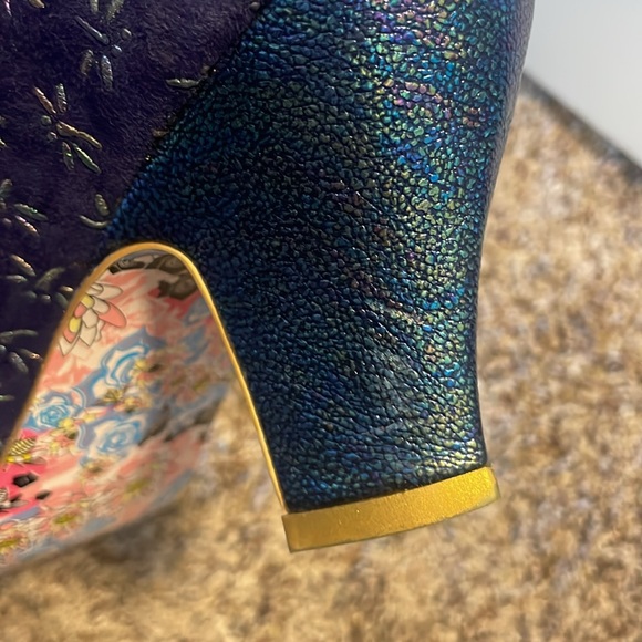 Irregular Choice Nicely Done Heel in Blue Dragonfly Sz 10 - Picture 9 of 12